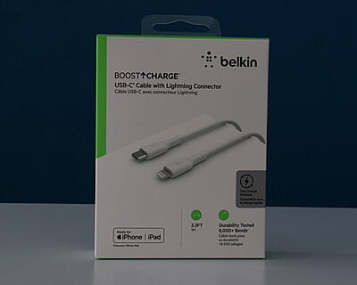 Câble Belkin USB-C vers Lightning MFI Apple 1m