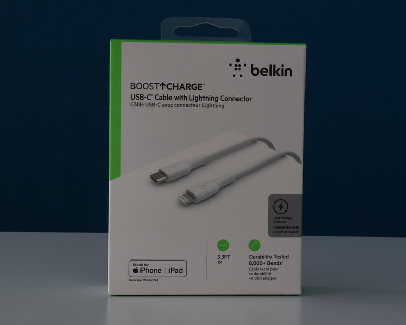 Câble Belkin USB-C vers Lightning MFI Apple 1m