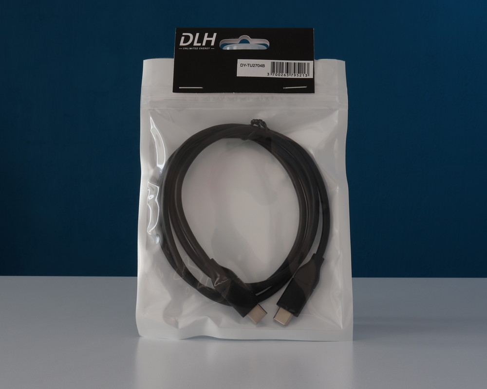 Câble USB type-C vers USB-C DLH 1 m noir